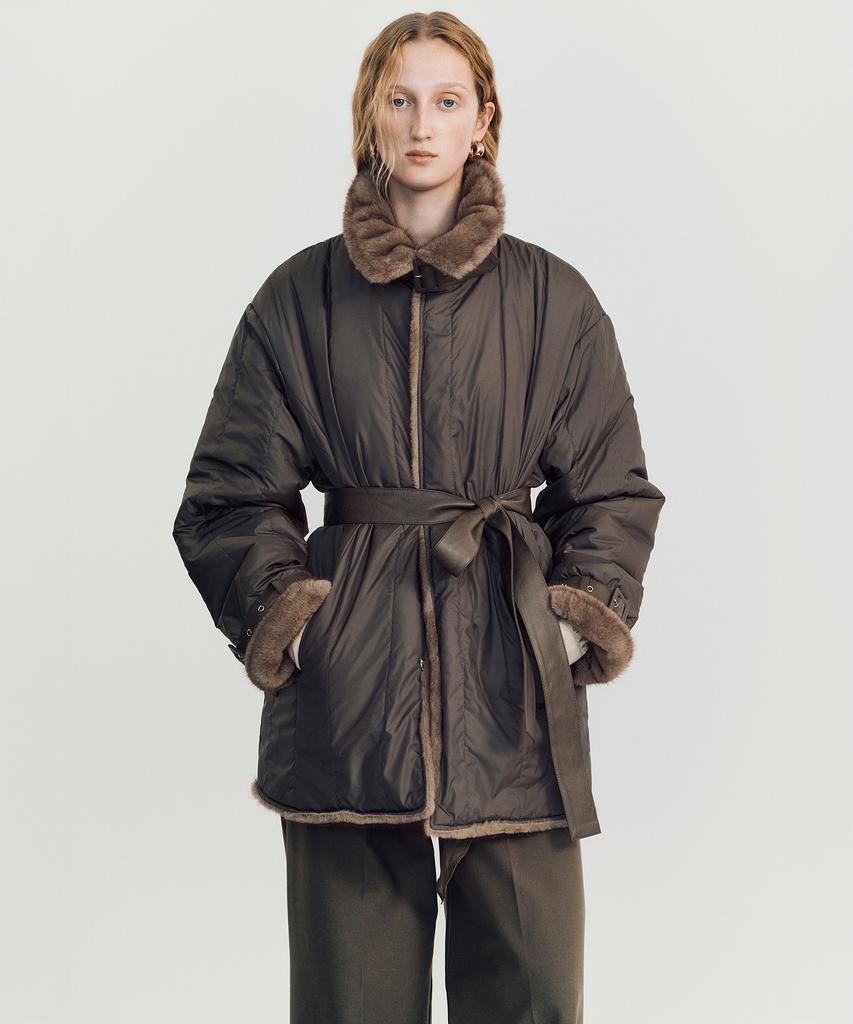 Mayveru Sicilian Reversible Fur Jacket _ Brown