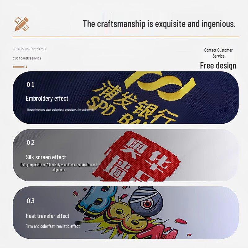 Waterproof Logo-Printed Catering Apron for Coffee & Tea Waiters