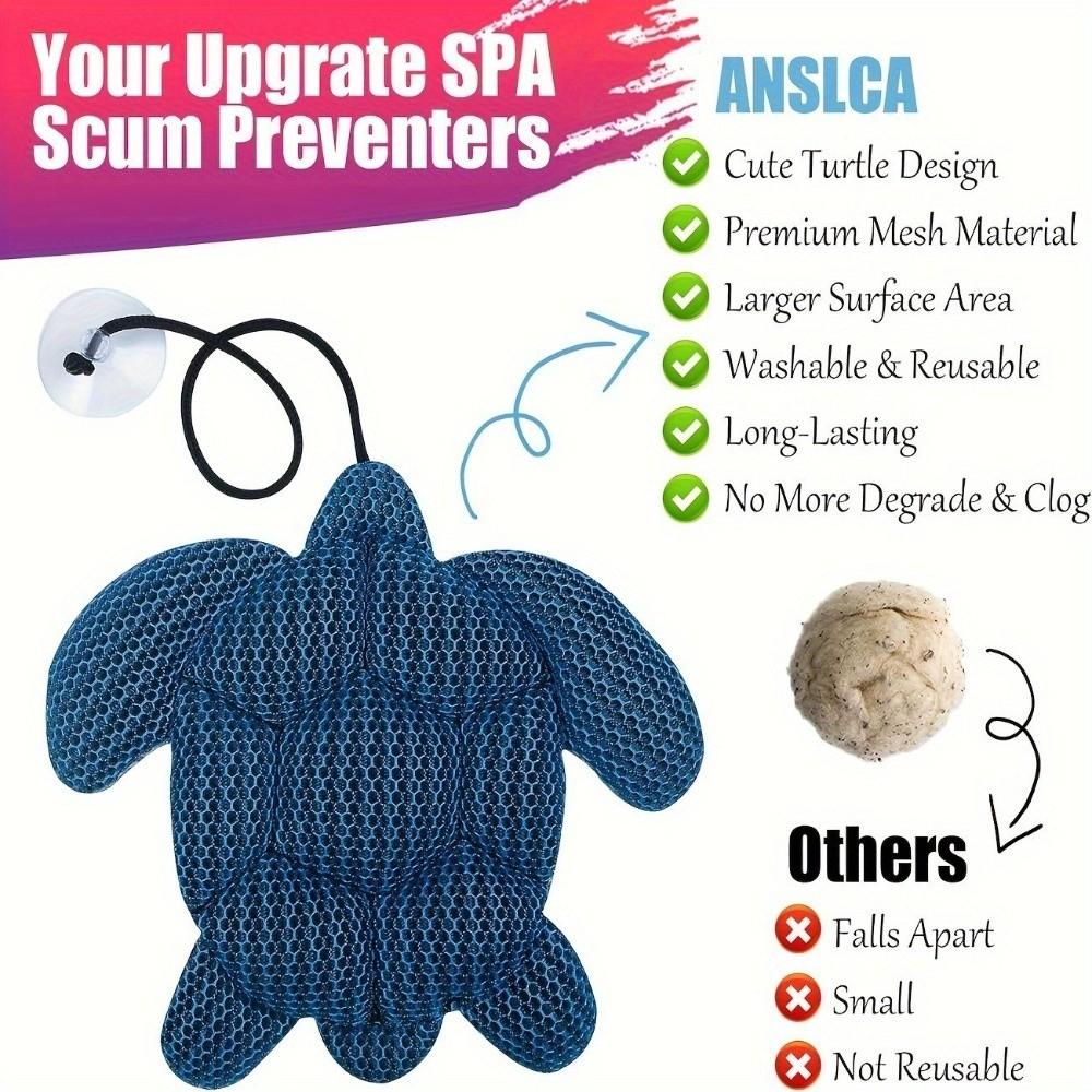Easy To Clean Turtle Shape Hot Tub Scum Absorber Eco-Friendly Cute Bathtub Water Cleaner Reusable Floating Scum Ball Home Use
