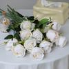 6 Pcs Artificial Rose Flowers Faux Rose Blooms with Long Stems Realistic Long-lasting Fake Roses for Wedding Home Decoration