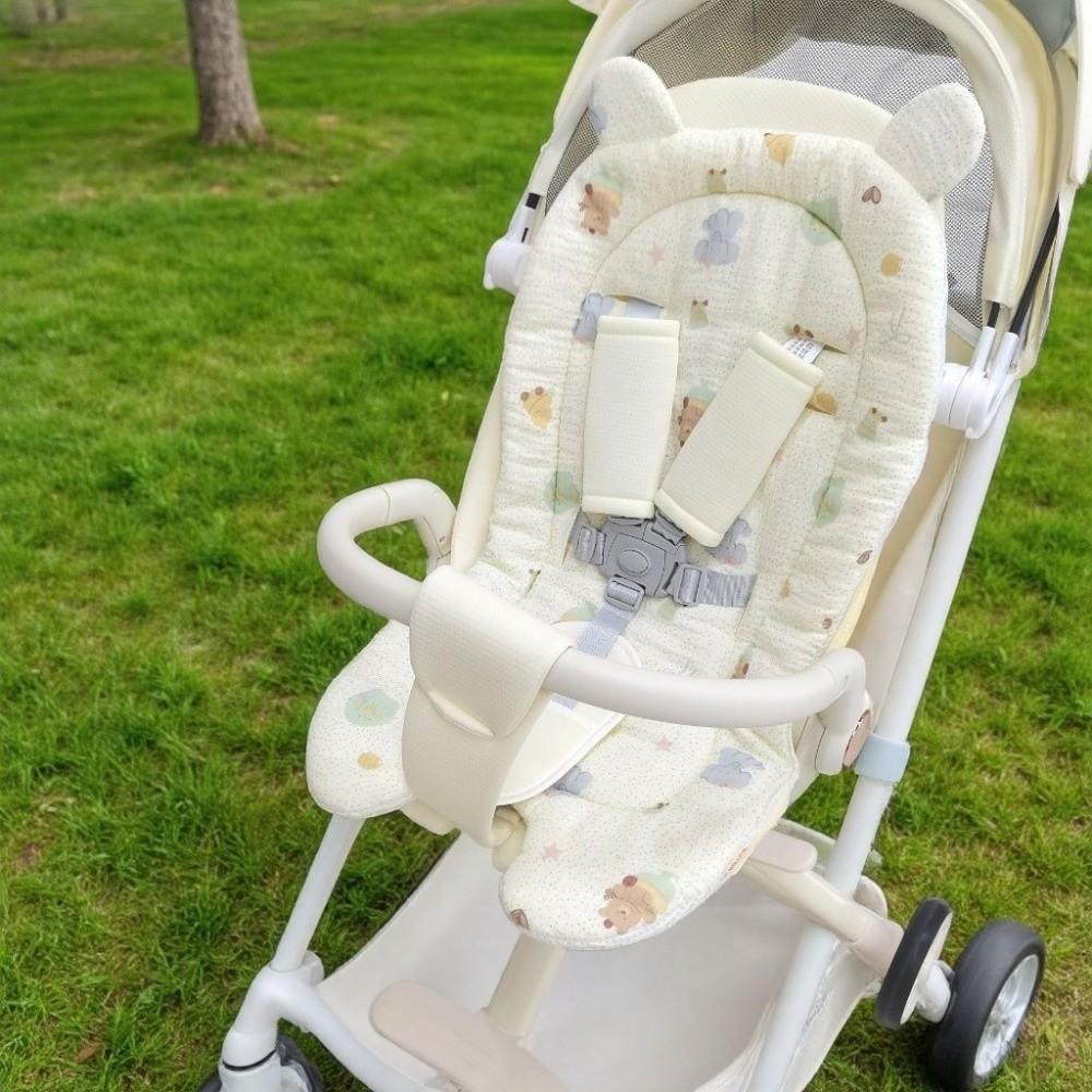 Breathable Stroller Accessories Soft Pushchair Insert Mat Baby Stroller Seat Cushion All Seasons