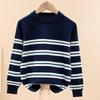 Boys' Striped Cotton Knit Sweater - Autumn Thin Fashion Top for Students