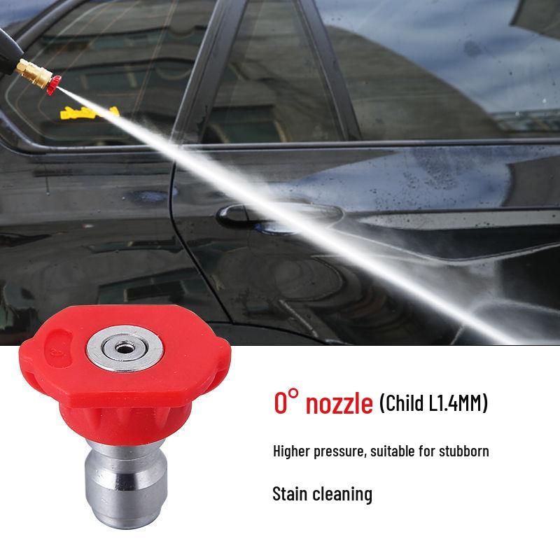 1/4 Ultra High Pressure Car Washer Nozzle: Quick-Connect Fan-Shaped Spray Attachment