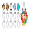 Christmas Pendants Attractive with Screw Off Cap Reusable Light Bulb Ball DIY Crafts for Party