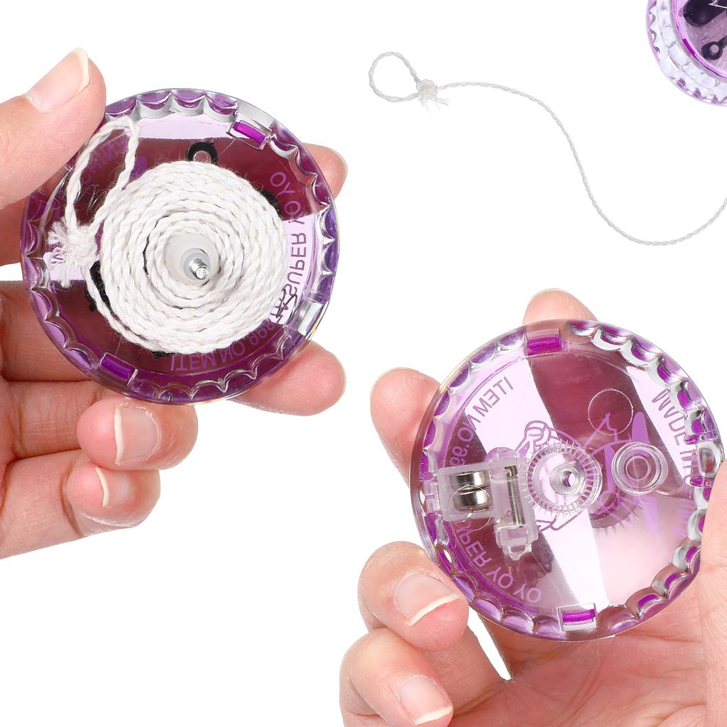 3Pcs Luminous Yo-yo Ball Pull Line Yoyo Ball for Kids Light Up the Fun Brighten Up Child's Playtime Children's Toys Random Color