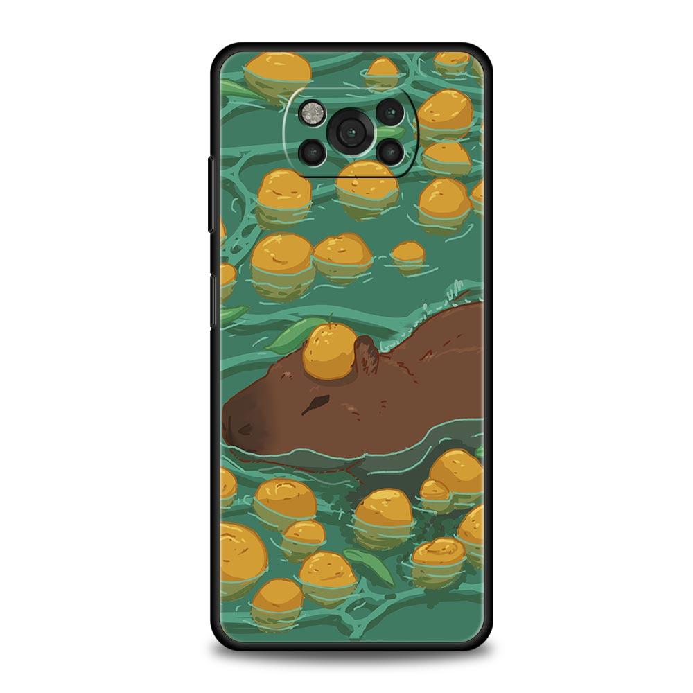 Cute Capybara For Xiaomi Poco X5 Pro Phone Case For Poco X4 X3 NFC F5 Pro F4 F3 GT M5 M4 Pro 5G M3 C51 C50 C55 Silicone Cover