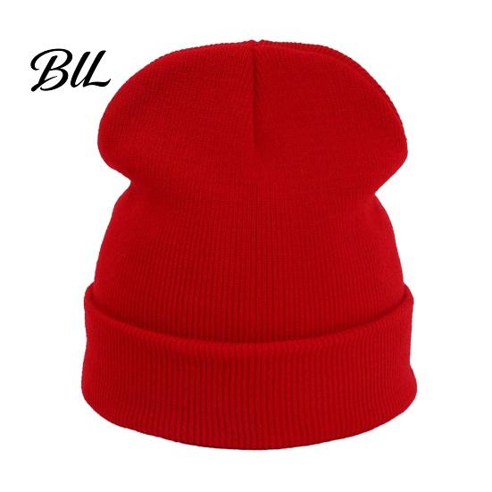 Casual Autumn Winter Headwear Unisex Solid Color Knit Beanies, Classic Slouchy Skull Cap for Winter, Warm Head Protection Gear Men Women, Soft Thermal