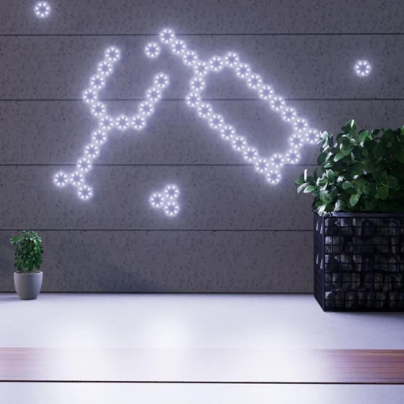 6 шт. Солнечные уличные настенные светильники Соединяемые водонепроницаемые шестигранные светильники для украшения сада Атмосферное освещение