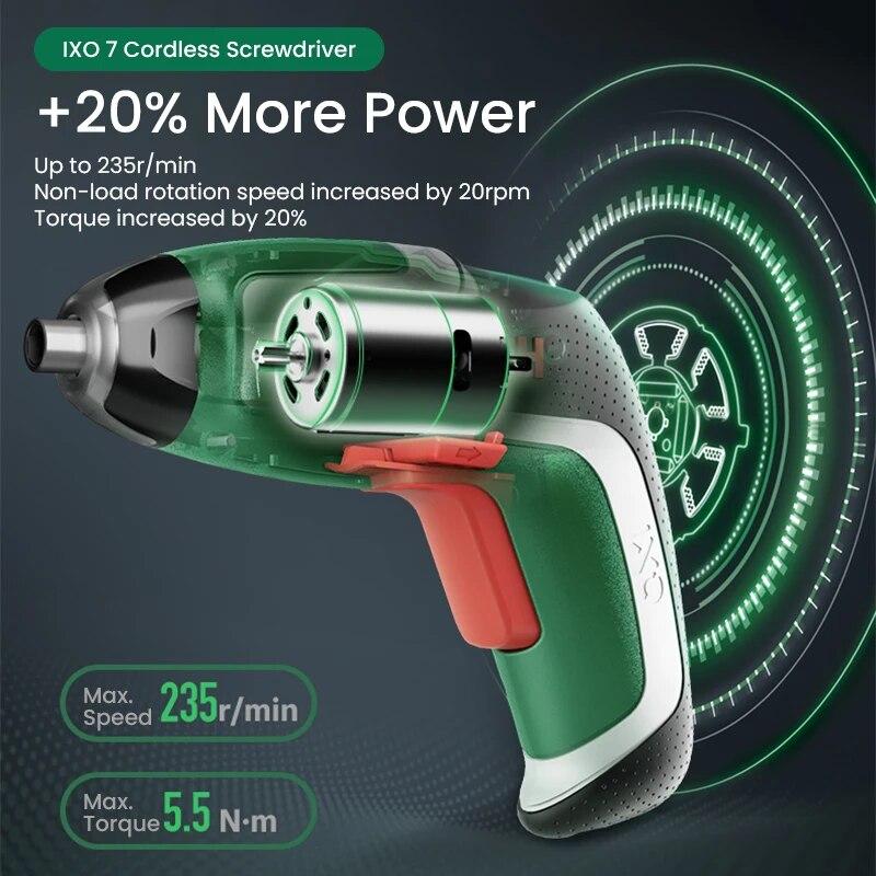 Bosch IXO7 Беспроводная электрическая отвертка 3,6 В с кабелем Micro Usb Мини-дрель Многофункциональные электроинструменты