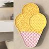 Cute Slow Feeder Dog Bowl Ice Cream Shaped Slow Feeding Dish Pet Slow Licking Mat  Pet Supplies
