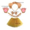 Animal Cosplay Costumes Lions Dress up Hairband Tail Skirt Bowtie and Gloves