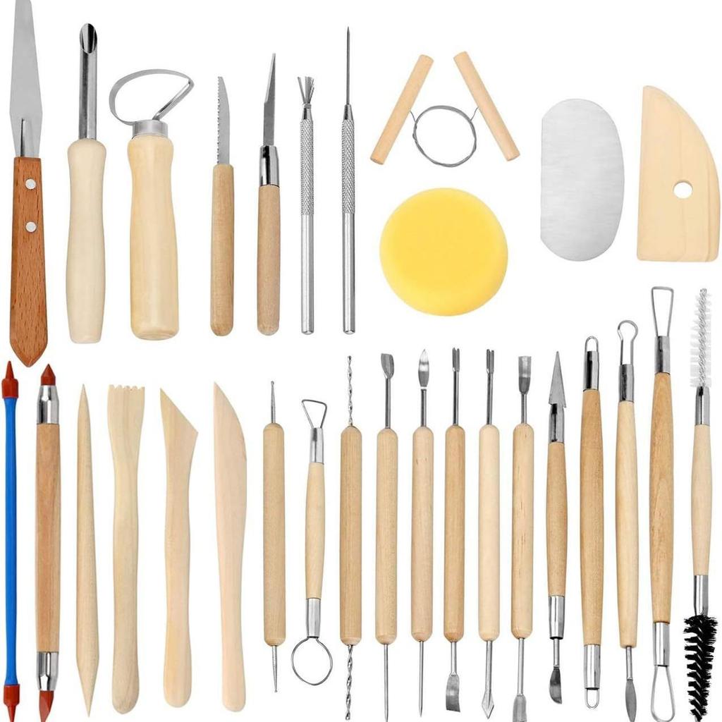 Набор из пяти инструментов для лепки из глины для скульптуры DIY