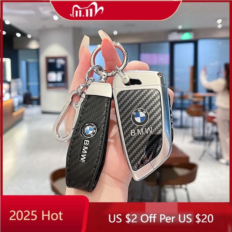XMYF2 New 2025 for BMW X1 X3 X4 X5 X6 F15 F16 G30 3 5 7 Series G11 F48 Remote Smart Auto Car Key Case Cover Keyring Accessories