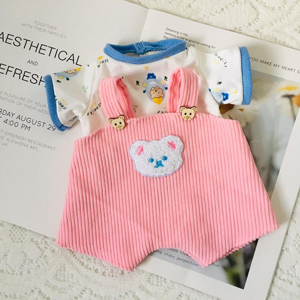 Одежда для шарнирного мишки ручной работы, Наряд для куклы своими руками, Модный мини-костюм с подтяжками, 30 см шарнирный мишка