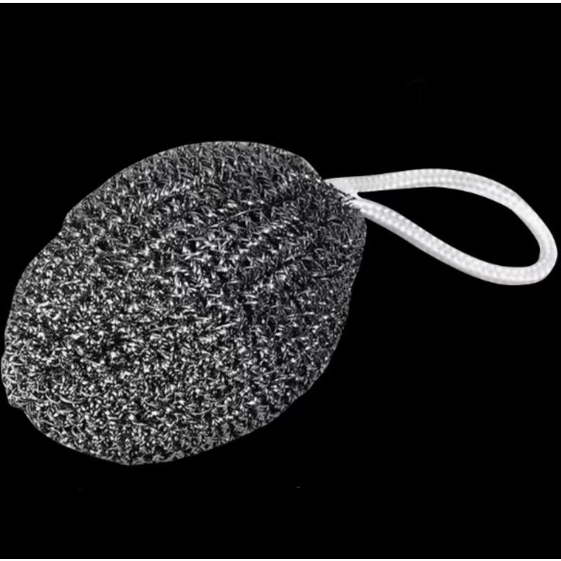 Шарики для чистки из нержавеющей стали с подвесными веревками, бытовые кухонные шарики для чистки масляных пятен для мытья КАСТРЮЛЬ и Посуды