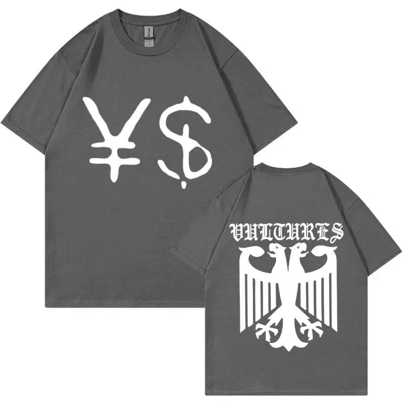 Футболка Kanye West Ye Ty Dolla Sign YS Vultures для мужчин и женщин в винтажном стиле, хип-хоп, рэп, повседневная футболка большого размера в стиле Харадзюку