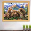 DIY 5D Diamond Painting Bear Set Cross Stitch Kit Full Square Diamond Embroidery Mosaic Animals Picture Rhinestones Decor Gift