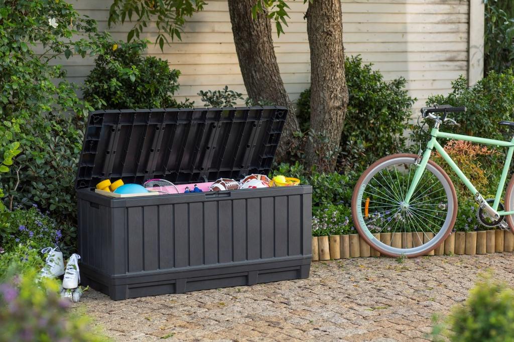KETER Садовый ящик для хранения, сиденье 350 л