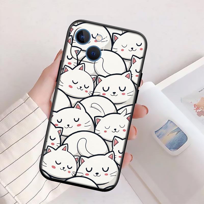 RP15 Cat Kitten Meow Shell Phone Case for Samsung Galaxy Note 10 20 S23 S24 S25 Ultra FE Plus Edge Lite A02S A35 A07 A17