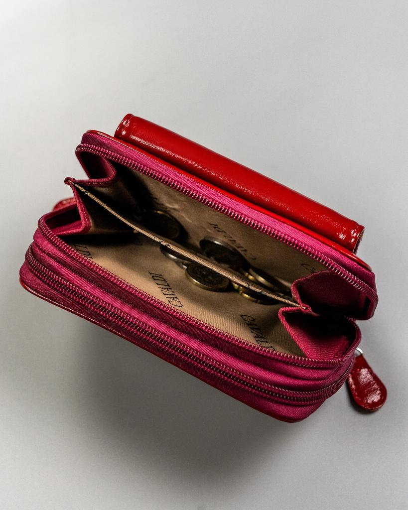 PU women's wallet N122-APU-BL-3233 Y.Red