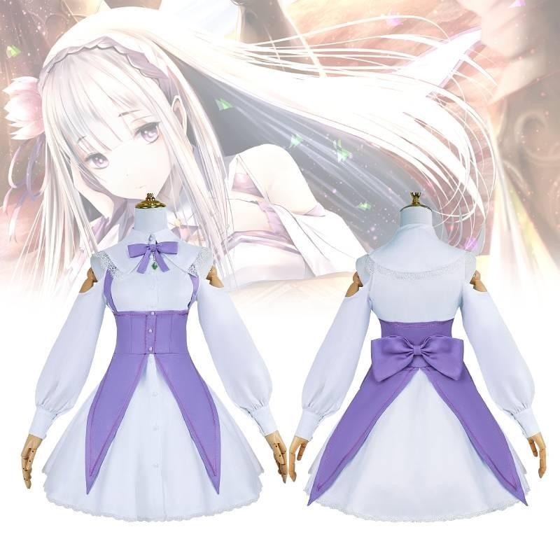 Очаровательный косплей Эмилии из Re Zero: Жизнь с нуля в другом мире для фанатов