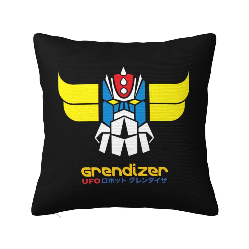 Custom Grendizer Lucca Cushion Cover 40x40cm UFO Robot Goldrake Velvet Cute Pillow Cases Decor Home