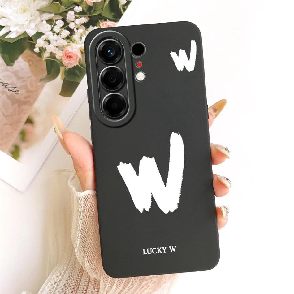 For Tecno Camon 50 Pro 4G CN5c Lucky Initial Letter Phone Case For Tecno Camon 50Pro 4G Soft Silicone Cases Bumpers