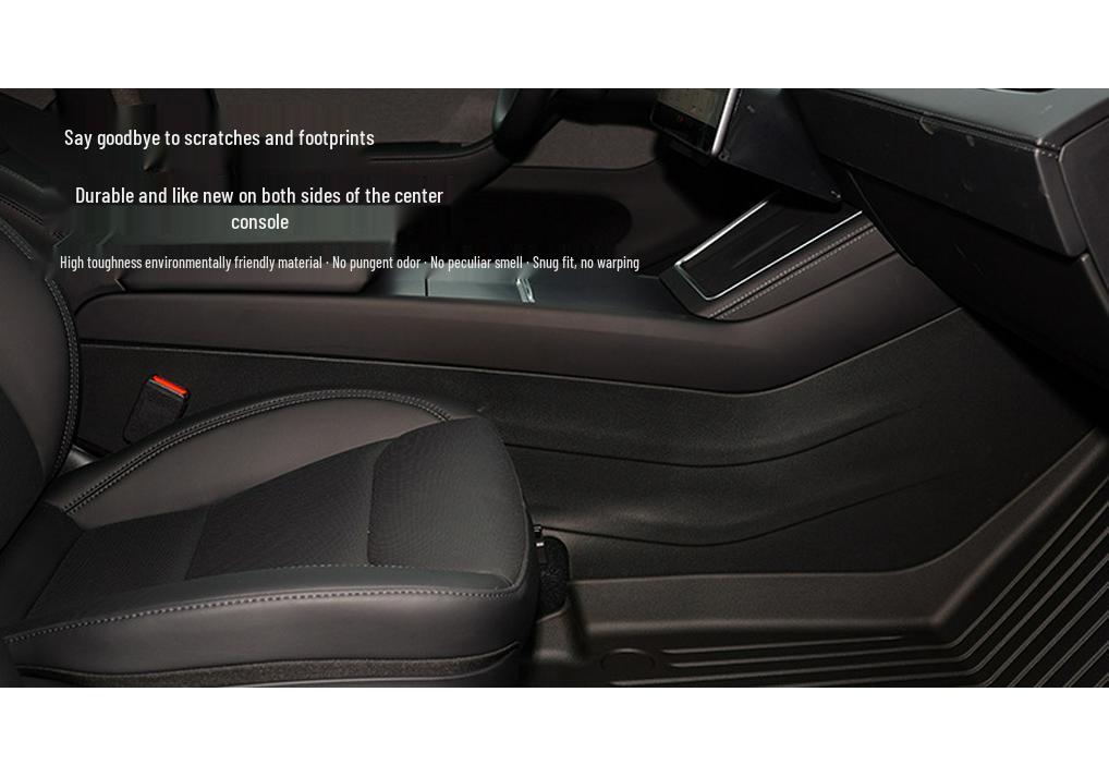 Боковые защитные коврики для пола автомобиля на центральную консоль Tesla Model Y/3
