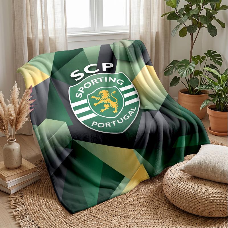 Sporting CP FC Soft Flannel Fleece Blanket Lightweight Cozy Warm Throw Blanket For Sofa Bed Home Decor
