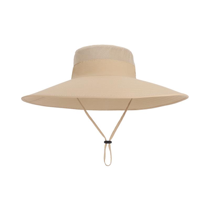 Летняя широкополая шляпа от солнца мужская для активного отдыха, альпинизма, рыбалки, с защитой от солнца, быстросохнущая, водонепроницаемая, дышащая шляпа-ведро