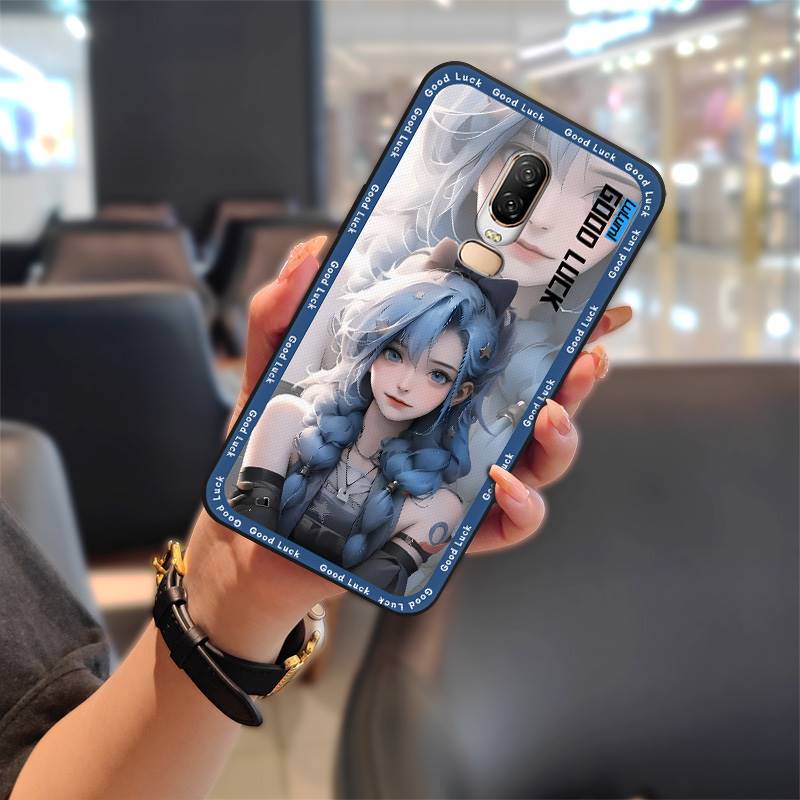 Full Wrap Protective Phone Case For OnePlus 6/1+6 Shockproof Soft Case Cartoon Cute Silicone Dirt-resistant Durable TPU