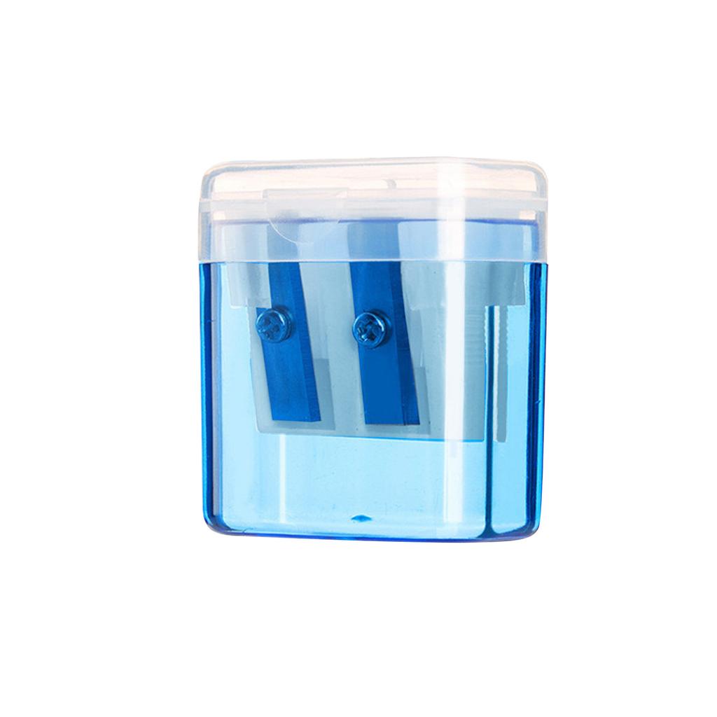 Точилка для карандашей с двумя отверстиями, цветная, для школьников — необходимая вещь для начинающих ходить в школу