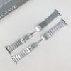 Wrist Strap for Apple Watch Series 10 9 8 7 SE 6 5 4 3 2 1 42mm 41mm 40mm 38mm One-Bead Stainless Steel Watch Band