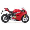 Bburago Scale Ducati Panigale V4 Red Motorcycle Diecast Model Car Finished Product 1/18 / 18-51080
