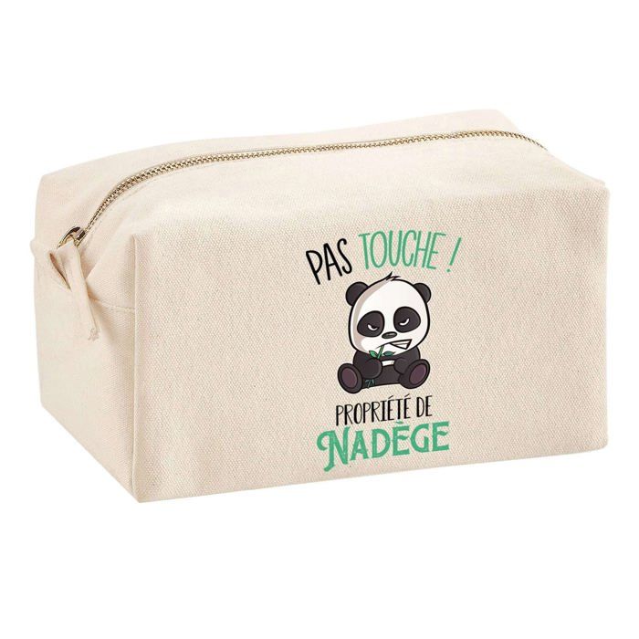 Trousse multifonction Nadège Pas Touche Panda Cadeau Anniversaire Noël Collègue Humour Idée | Trousse Scolaire Fournitures Bureau
