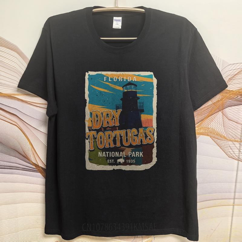 Brand Summer Boys T Shirt Florida Dry Tortugas National Park Lighthouse Sunset Scene Short Sleeve Soft Oneck Tshirt
