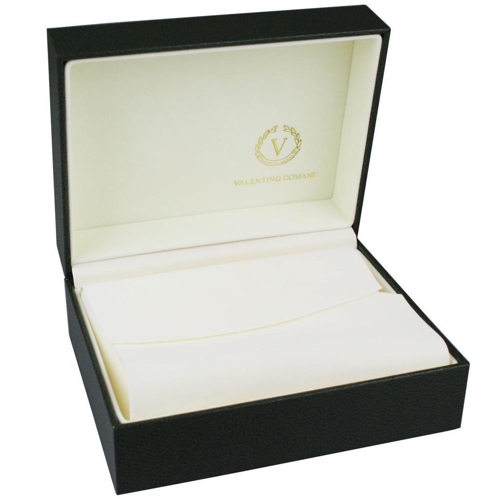 VALENTINO DOMANI Watch with Black and Zirconia Bezel Men's Zirconia, Silver, Face, (VD006SB)