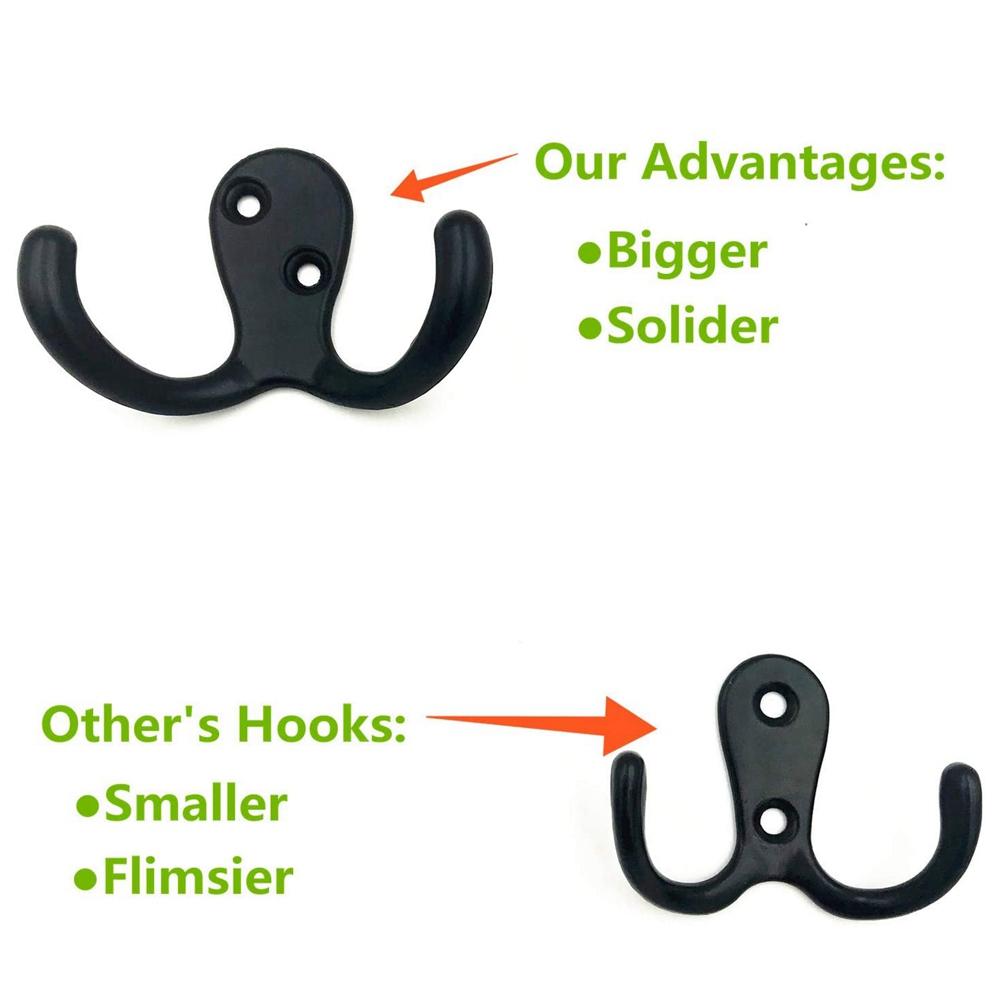 Bags Heavy Item Wall Hook With Screws Wall Mounted Home Hardware Cloth Hanger Coat Hook Robe Hook