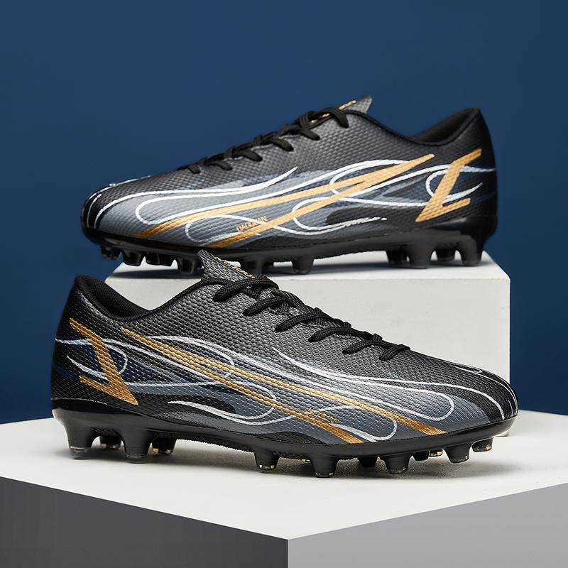 Fashion Men's Soccer Shoes FG/TF Non-Slip Turf Soccer Cleats Training Shoes Ultralight Outdoor Sneakers Athletic Low Top Football Boots