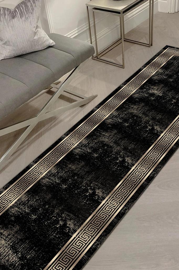 EPeddler Домашний декоративный узор, золотая рамка, моющаяся нескользящая точечная основа, цифровая печать нового поколения для гостиной, кухни, прихожей, ковры и коврики