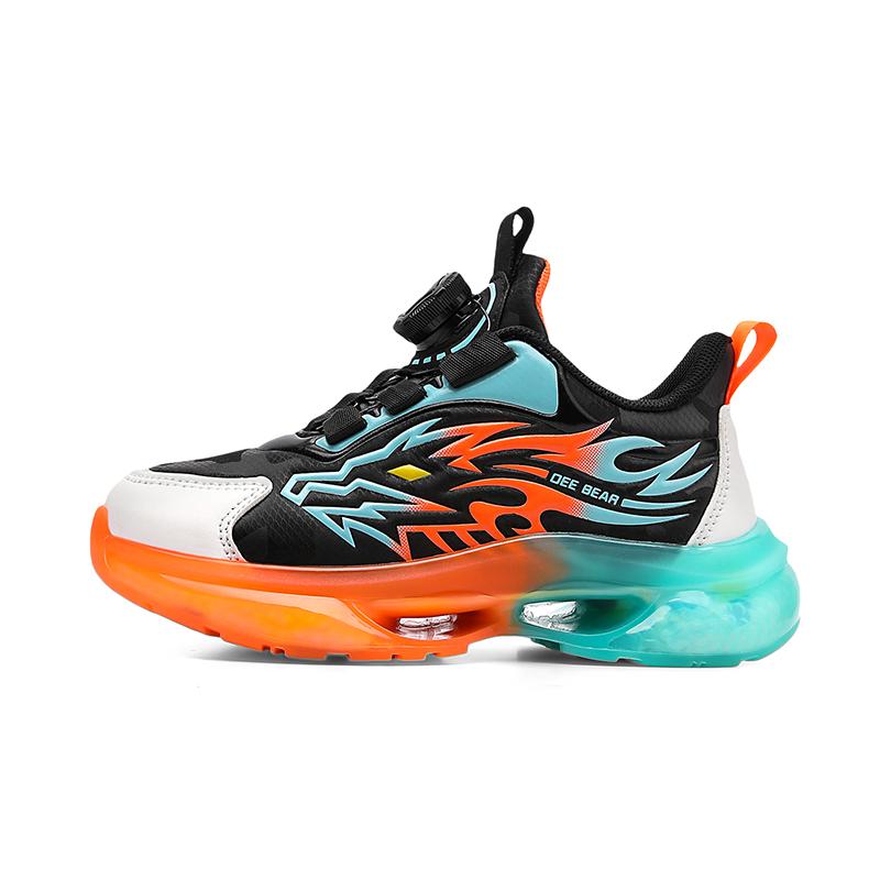 TUINANLE Детская спортивная обувь, кроссовки с узором дракона для мальчиков, повседневная баскетбольная обувь на платформе для подростков