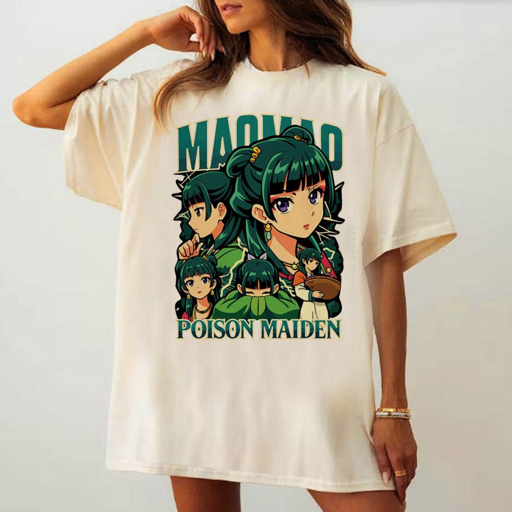 the Apothecary Diaries t shirt Women University Retro 2000s 80s shirt 2000s Comfortable aesthetic Women Psychedelic University