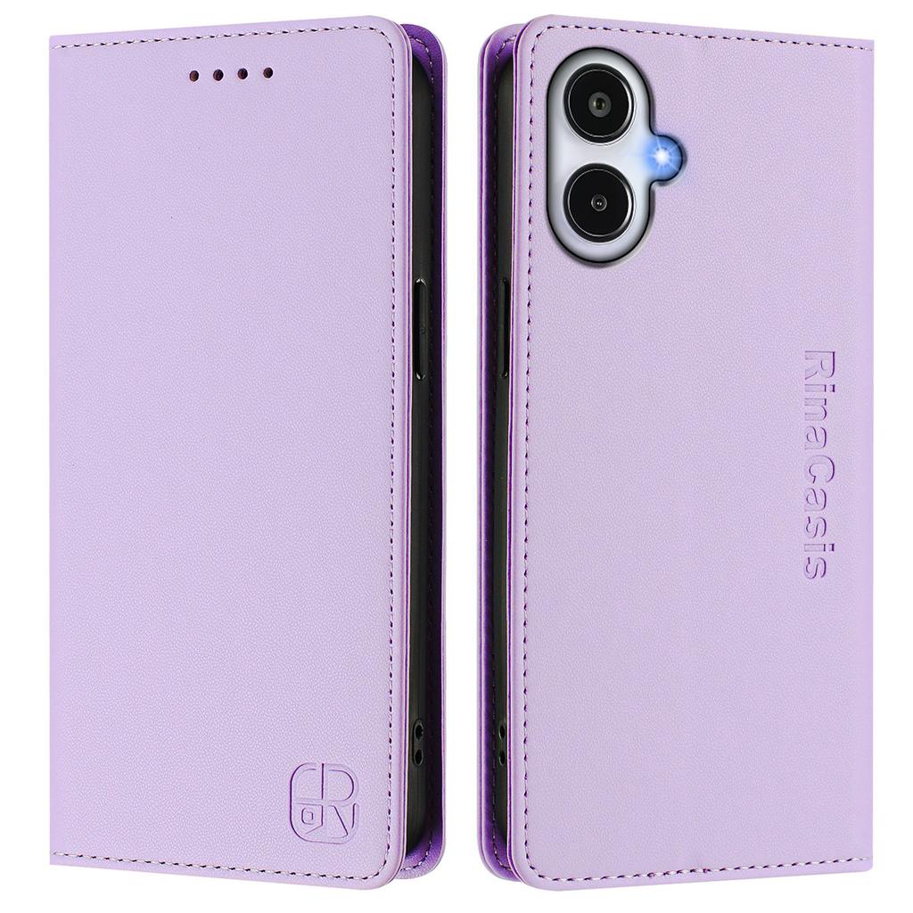 For Samsung Galaxy A25e Leather Case RINACASIS RC01 Phone Cover with RFID Blocking Wallet Stand