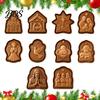 Church Event Supplies Christmas Mini Pie Mold, Festive Faith Inspired Dough Press And Cookie Seasonal Crafts Cutter, Religious Stamp for Baking