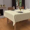 Festive Rectangle Anti-stain Tablecloth In Pure Cotton 160x300 Cm CELESTE Gold, by Soleil d'Ocre