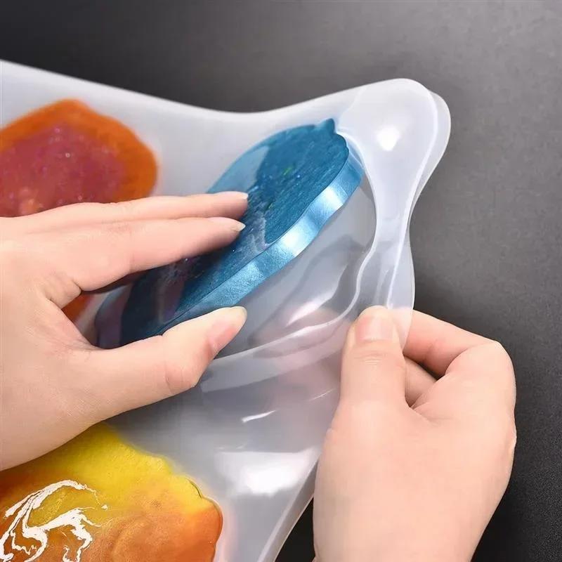 Творческая ручная работа DIY Кристалл Форма для капель Облако Подставка Зеркало Нестандартная силиконовая форма Ювелирные изделия из смолы Ювелирные инструменты Аксессуары