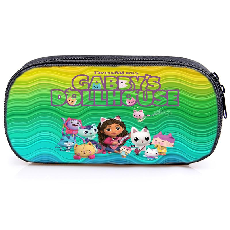 Кукольный домик Gabby's, пенал Gabby Cat, сумка для девочек, большая вместительная коробка для ручек, органайзер, школьные принадлежности, офисные принадлежности, канцелярская сумка