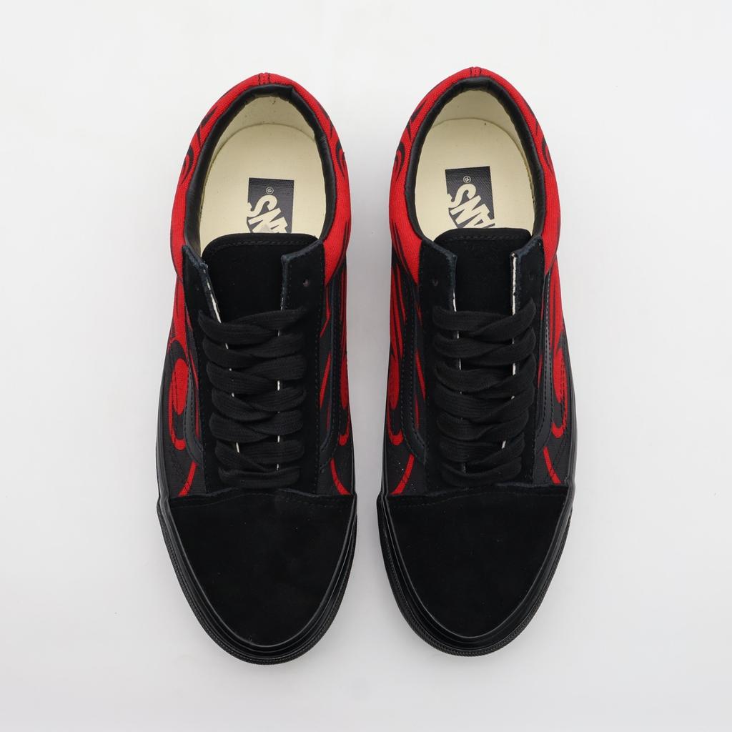 VN000D56458 Vans Premium Old Skool Y2K Пламя Черный Красный (Мужской)