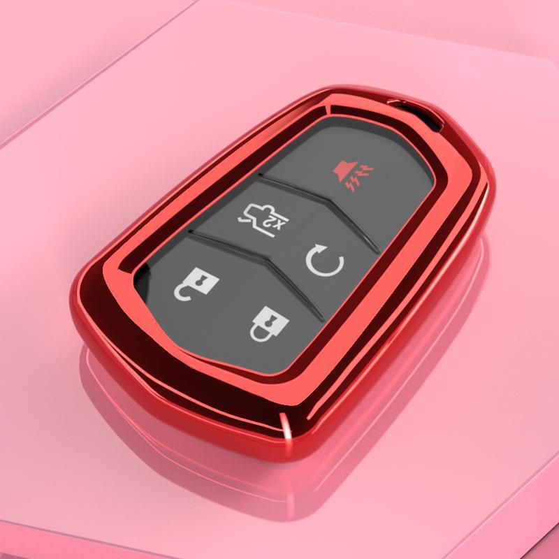 Чехол для ключа Cadillac ATSL для моделей 2014-2018 годов 28T Luxury - Оболочка для пульта дистанционного управления с пятью кнопками