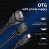 FONKEN 2 в 1 OTG хост-кабель Micro USB с блоком питания Y-разветвитель USB-адаптер к микро-5-контактному кабелю «папа-мама»